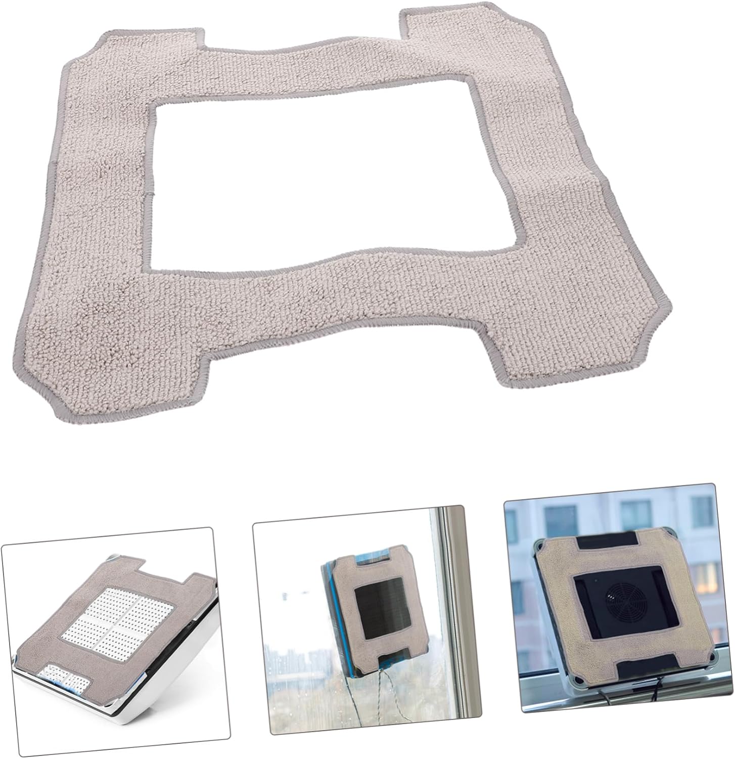 4Pcs Window Rags Compatible with Ecovacs Washable Mop Cloths for Cleaning