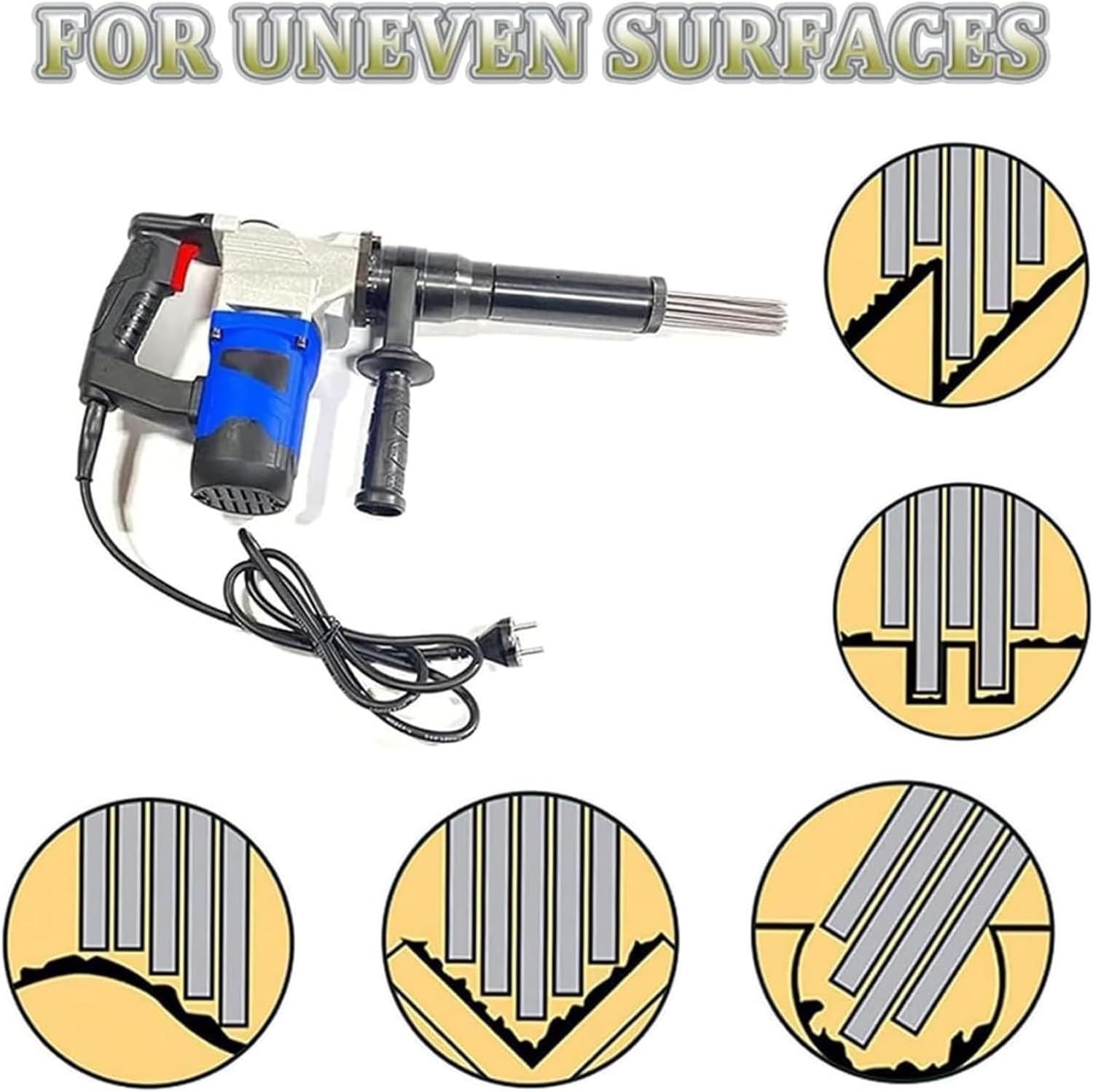Llpsmeng Electric Needle Scaler for Rust Removal 1