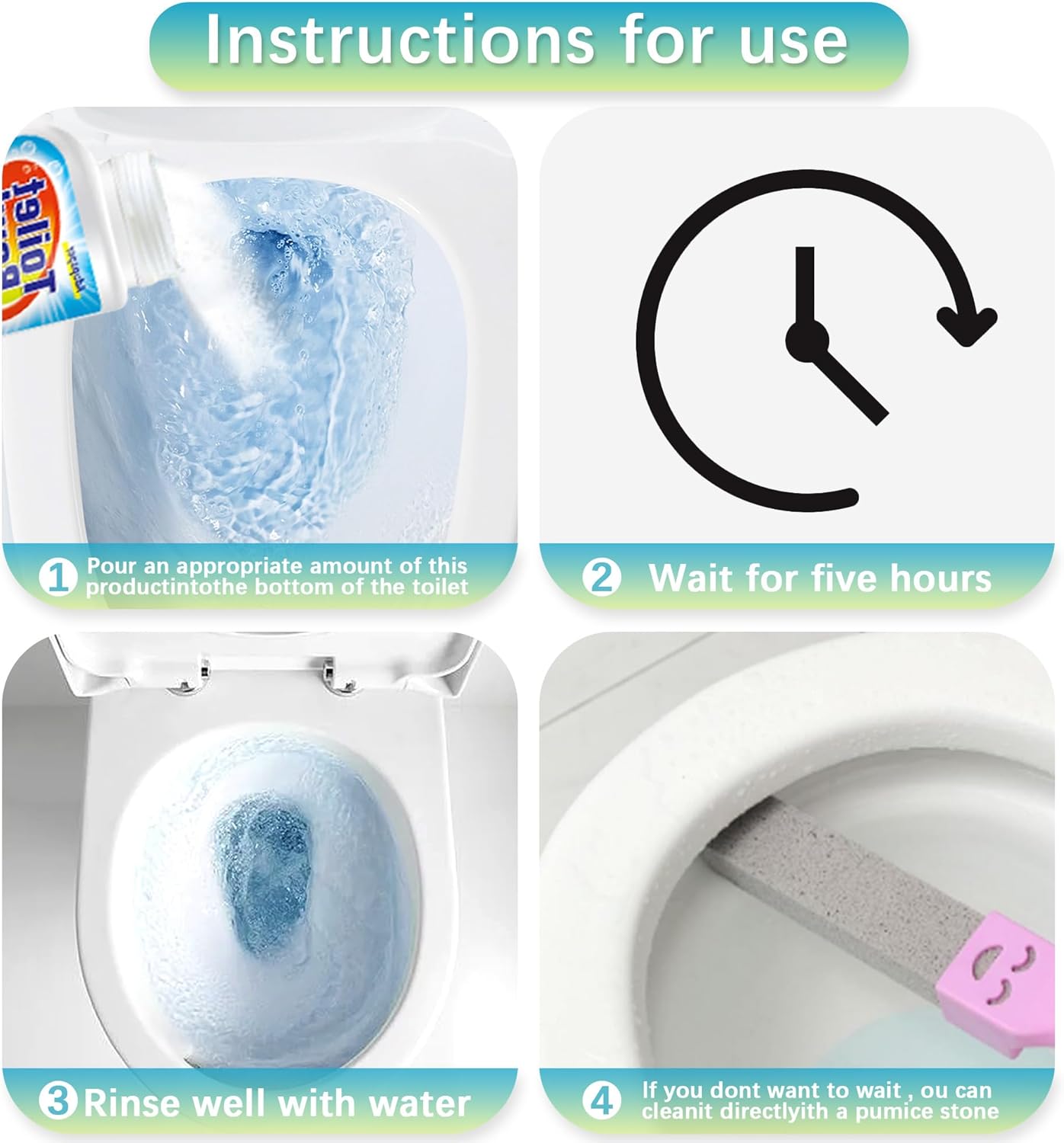 Adupaper Pumice Stones for Toilet Bathroom Cleaning