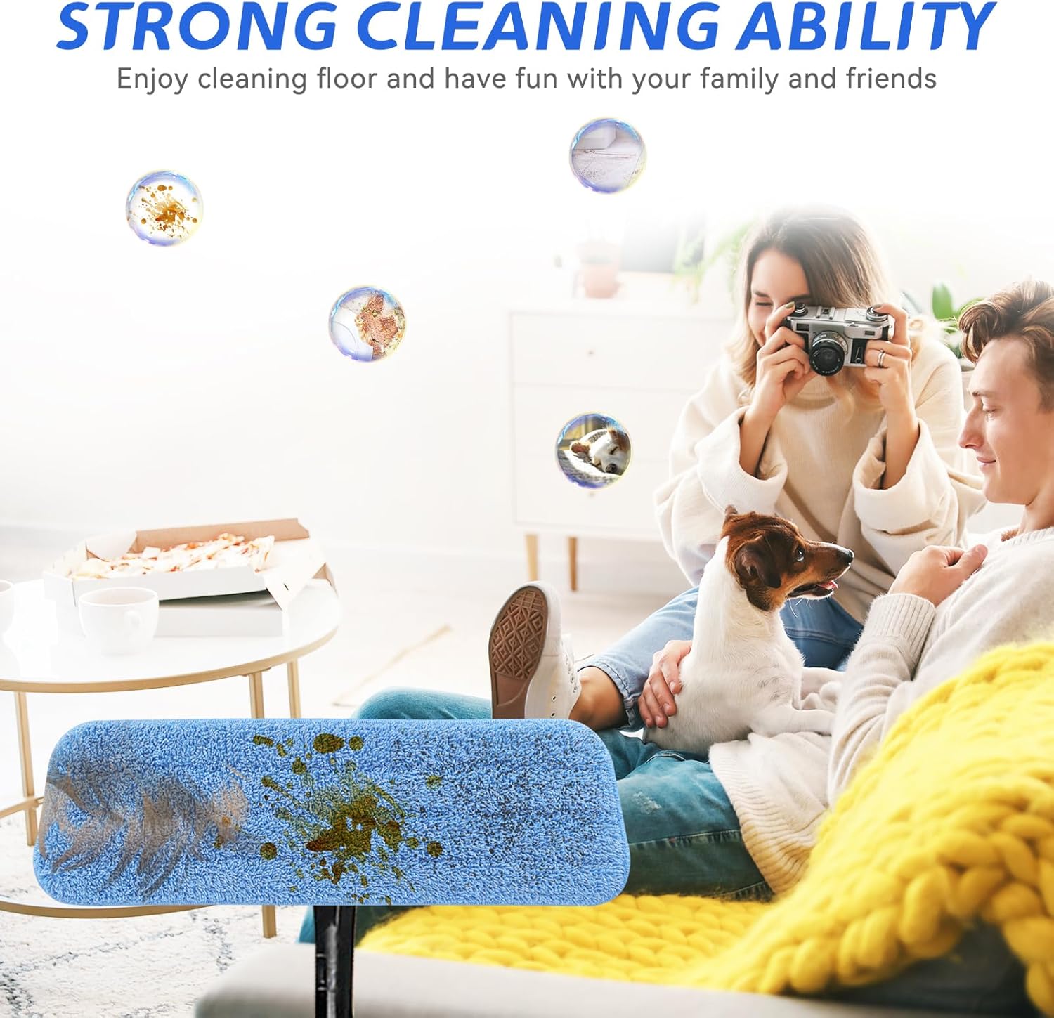 BeiLan Replacement Microfiber Mop Pad 10 Pack 18 17