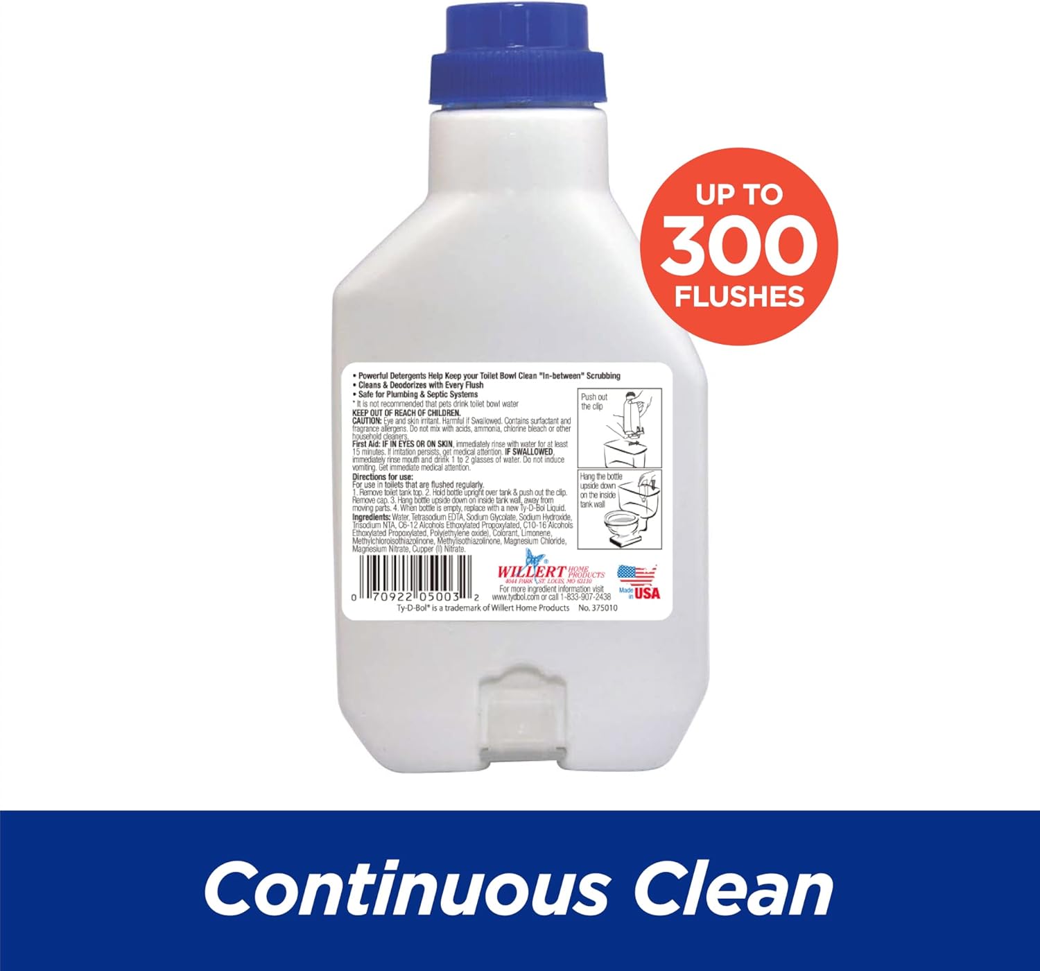 Ty-D-Bol Automatic Toilet Cleaner for Continuous Fresh Bathroom Hygiene