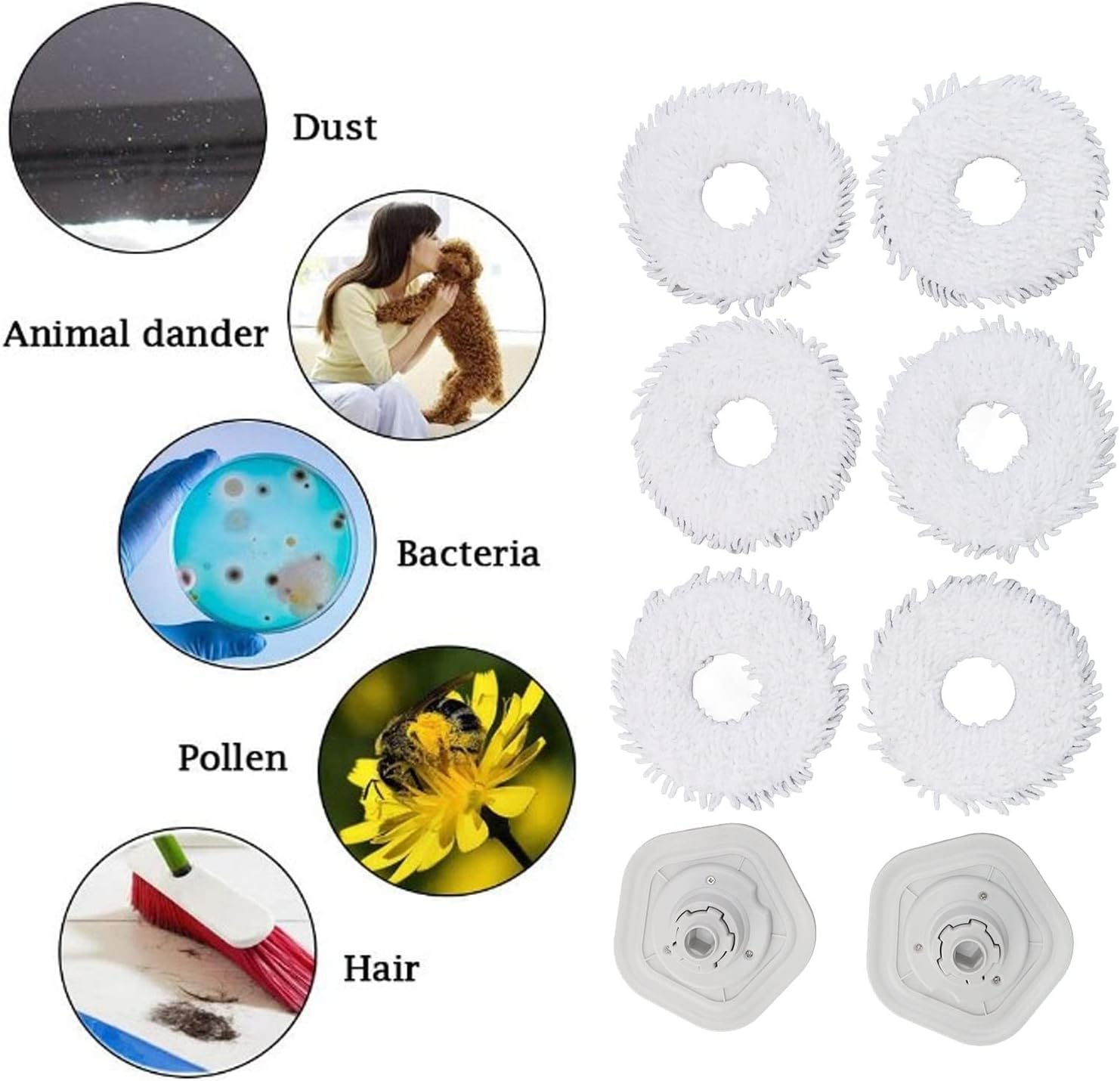 TOPINCN Mop Pads for Bot W10 W10 Pro Replacement