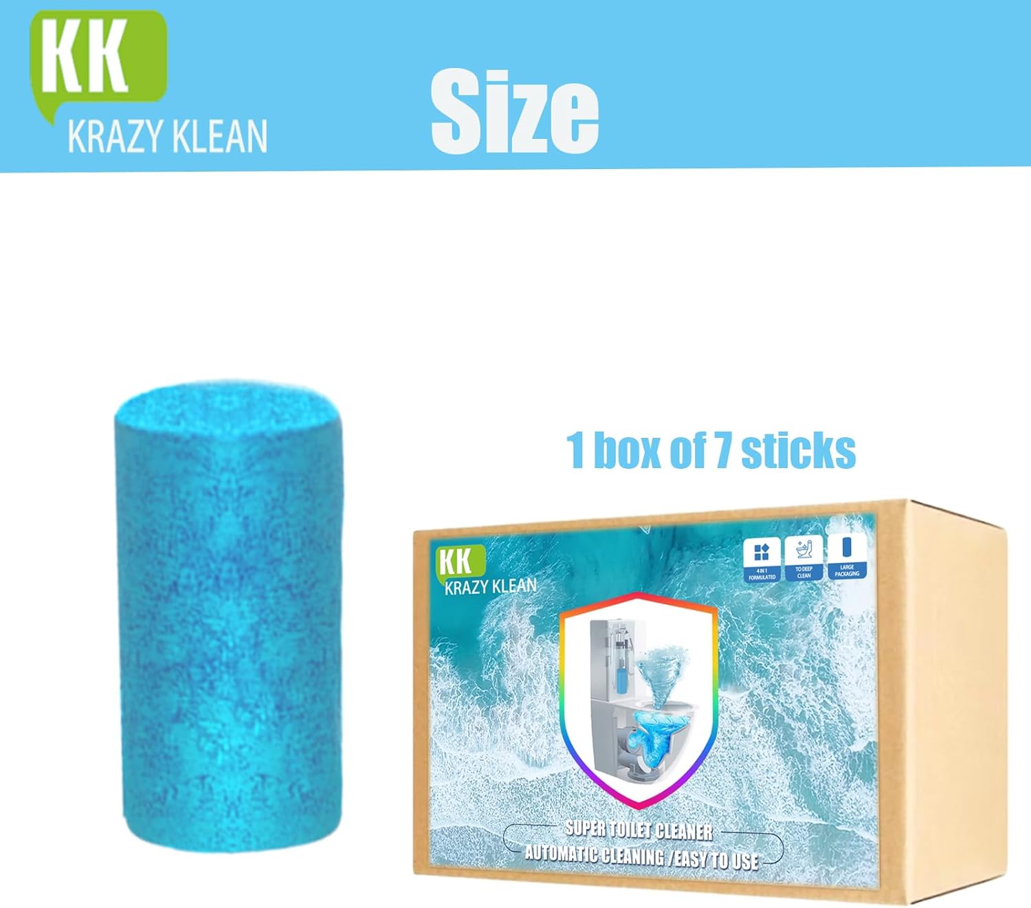 Krazy Klean Toilet Cleaner 7Pcs Set