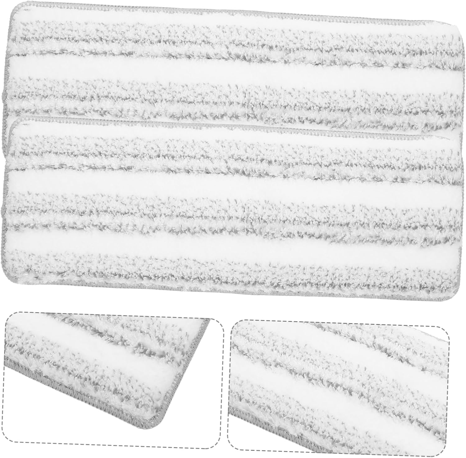 3pcs Thickened Microfiber Mop Pad Refills for Efficient Floor Cleaning