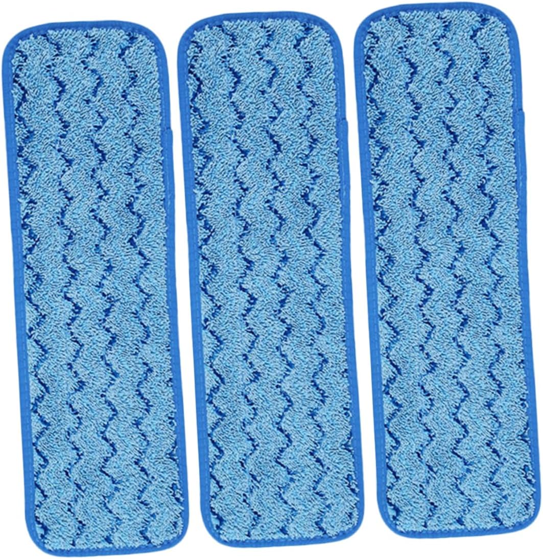 3pcs Mop Head Refills Washable Mop Pads for Tile Marble