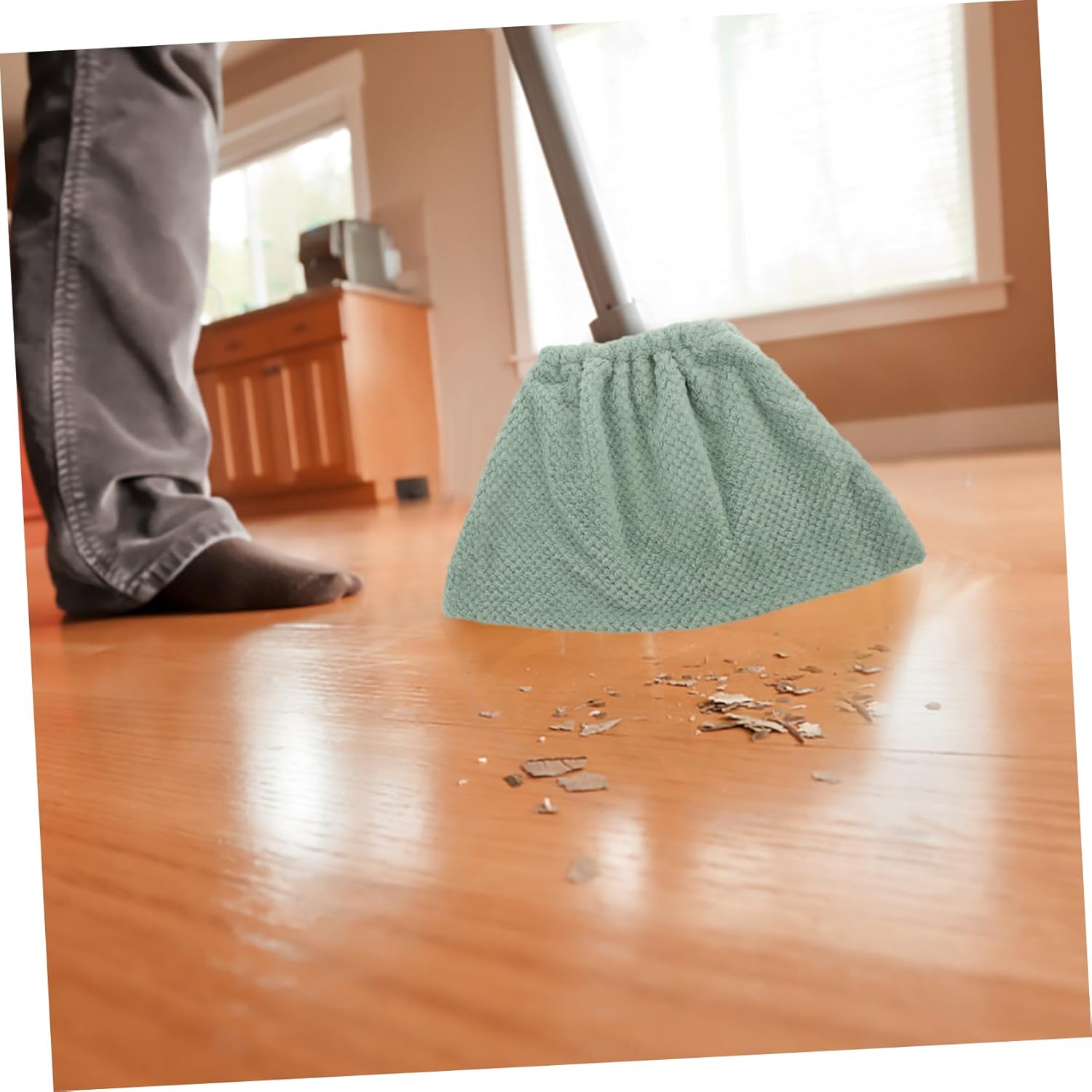 2pcs Flannel Broom Cloth Cover for Efficient Cleaning