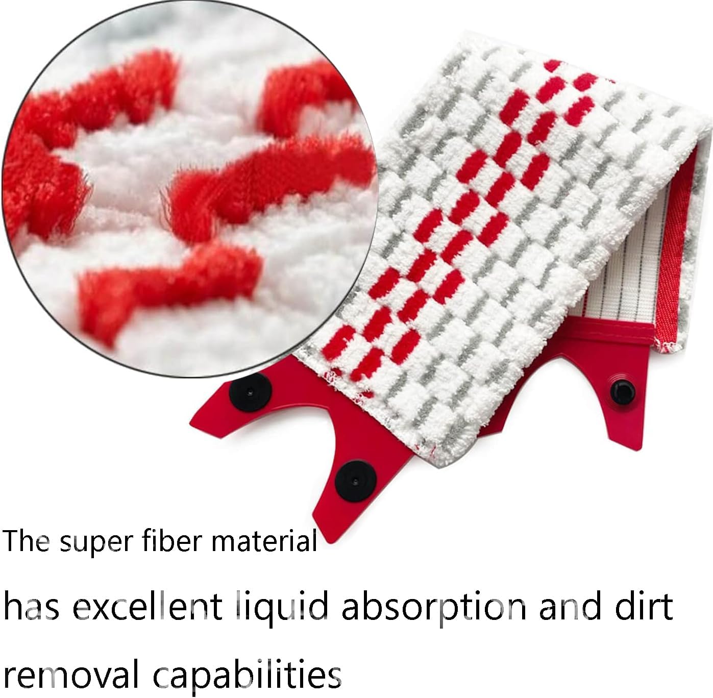 4PCS Microfiber Floor Mop Pads for Spray System