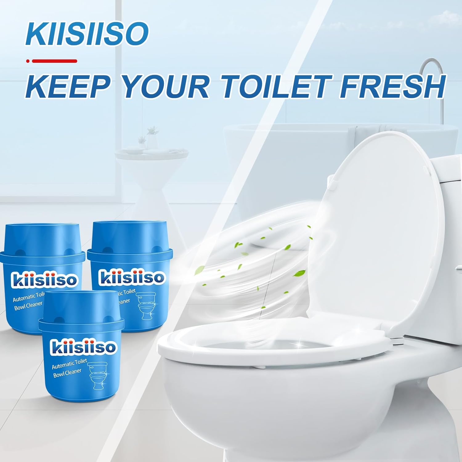 KIISIISO Toilet Bowl Cleaner Tablets - 9 Bottles
