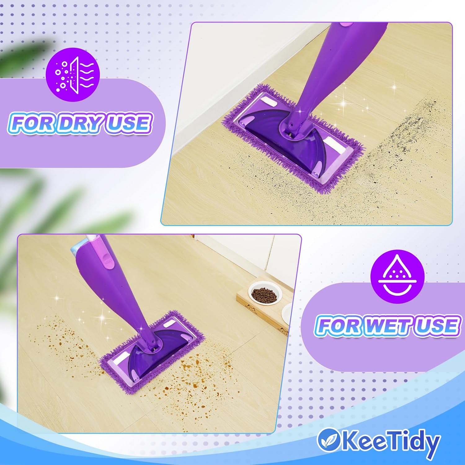 KeeTidy Wet Jet Pads 3 Pack for Swiffer WetJet
