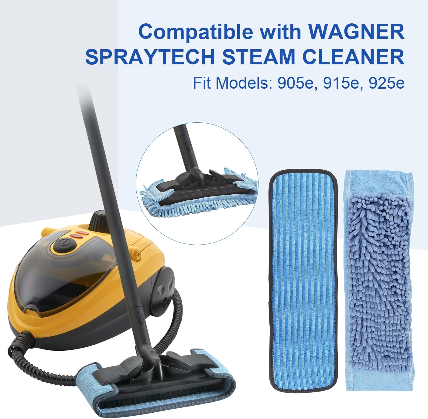 GreeSuit Microfiber Steam Mop Pads for Wagner 905e 915e 925e