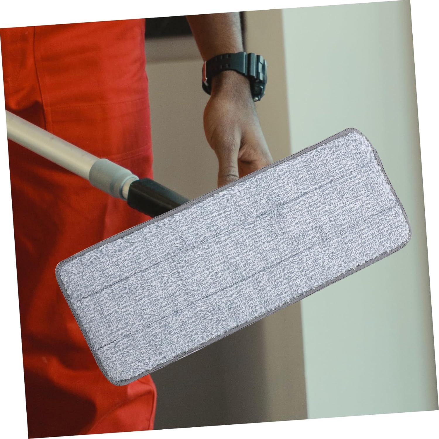 2pcs Microfiber Mop Pads Reusable Floor Cleaning Accessory