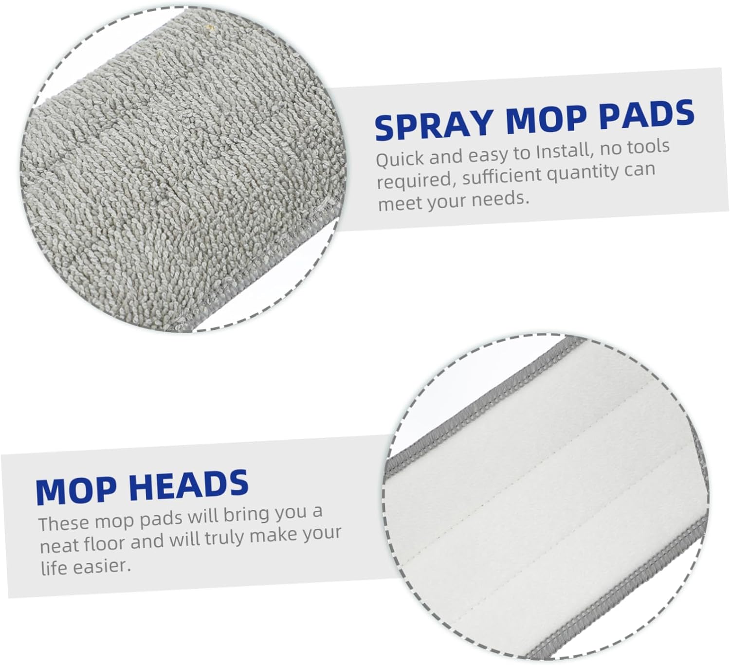 5Pcs Spray Mop Pads for Hardwood Tile Marble Floors