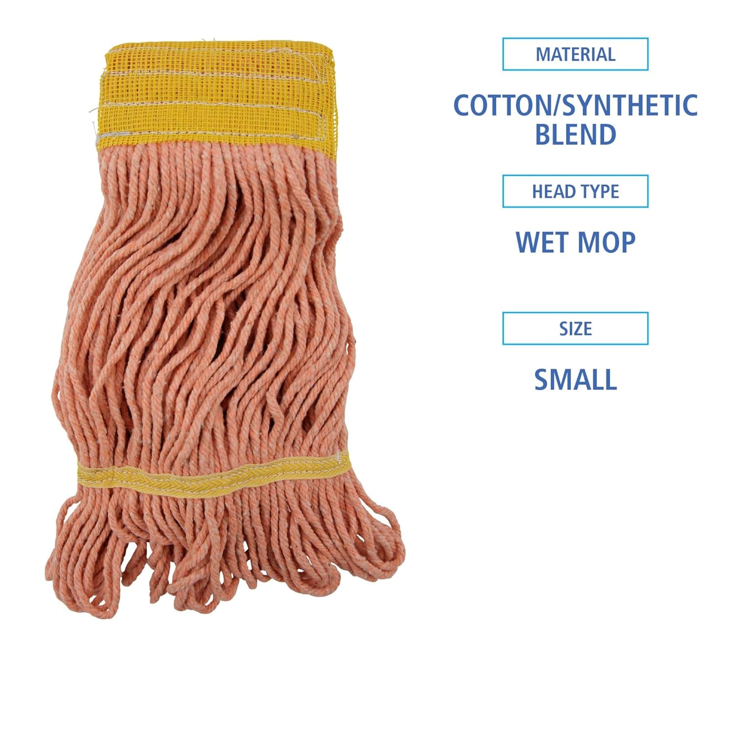 Boardwalk Super Loop Wet Mop Head 5 Headband Small Size Orange