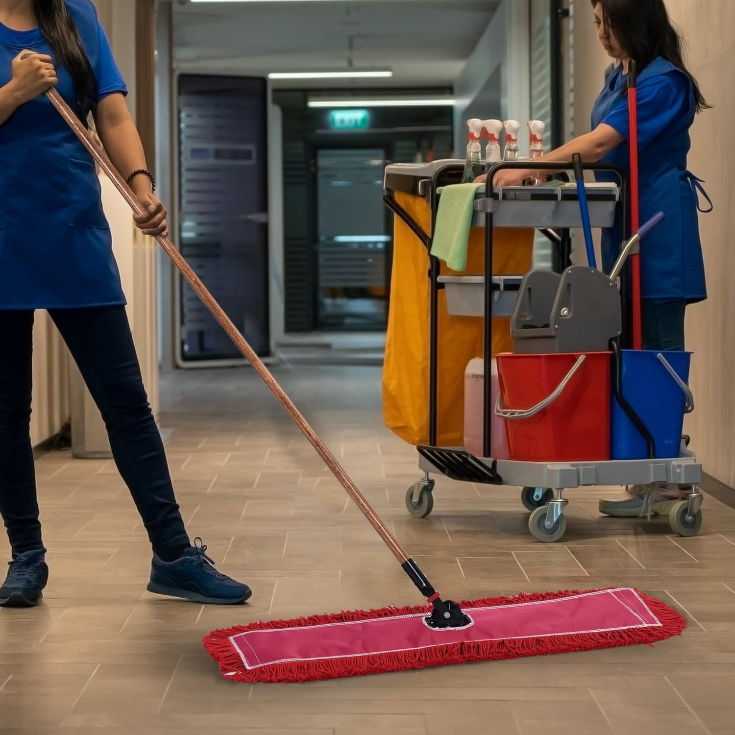 L Luke Supply Matthew 36 Dust Mop Refill 3 Pack Red