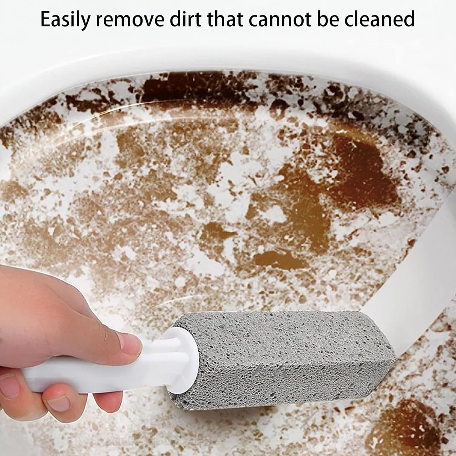 Jowmoy 2 Pack Pumice Stone Toilet Cleaner with Handle