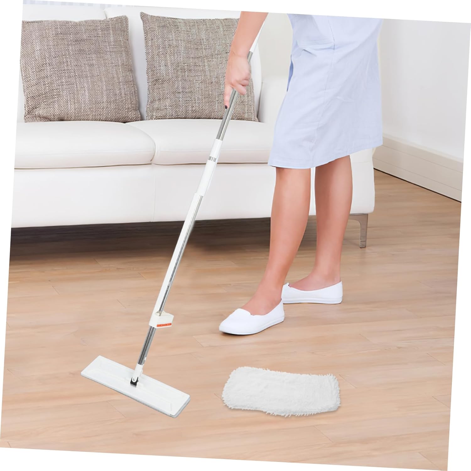 Ipetboom 2pcs Reusable Detachable Mop Pads
