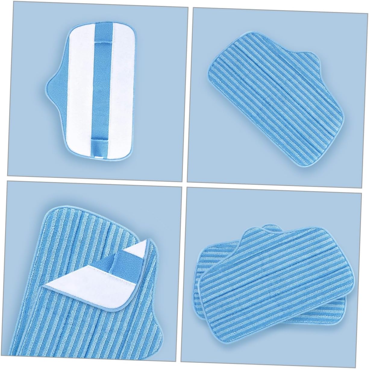 2PCS Reusable Microfiber Mop Pads for Hardwood Floors 1