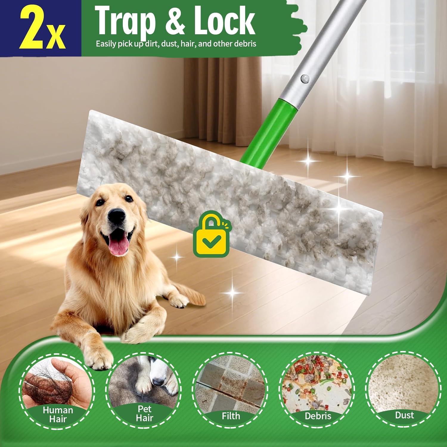 Senowi Heavy Duty Dry Cloths for Swiffer XL Mop 50 Count