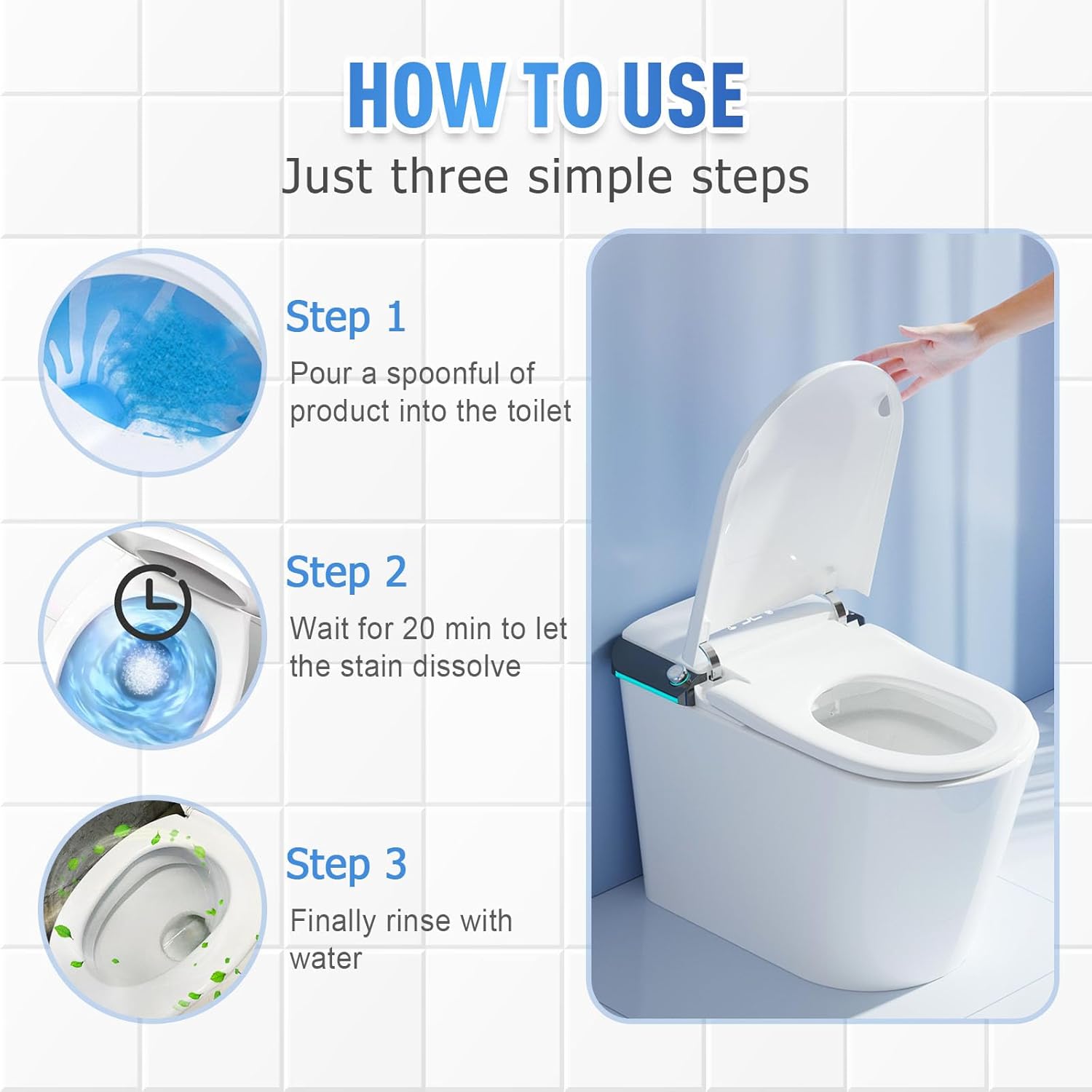 Eadwe Foam Toilet Cleaner - Non-Toxic and Septic Safe
