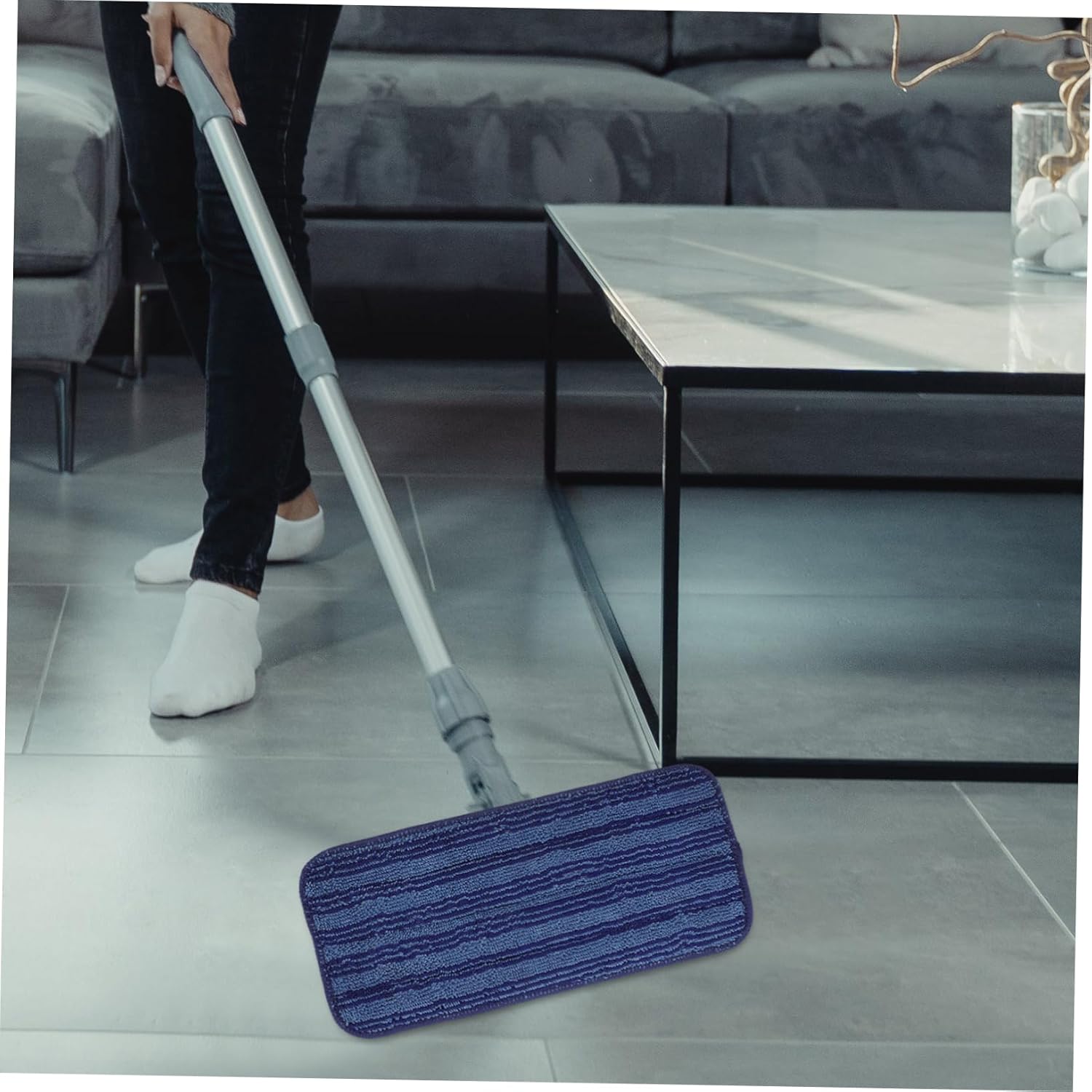 CALLARON Reusable Microfiber Mop Pads for Wet and Dry Cleaning
