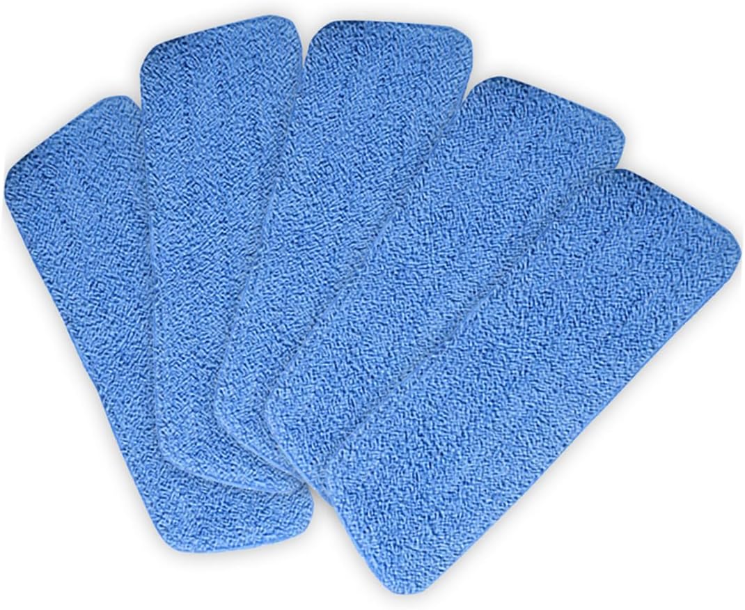 5pcs Microfiber Mop Pads Set Wet Dry Replacement Heads for Deep Cleaning
