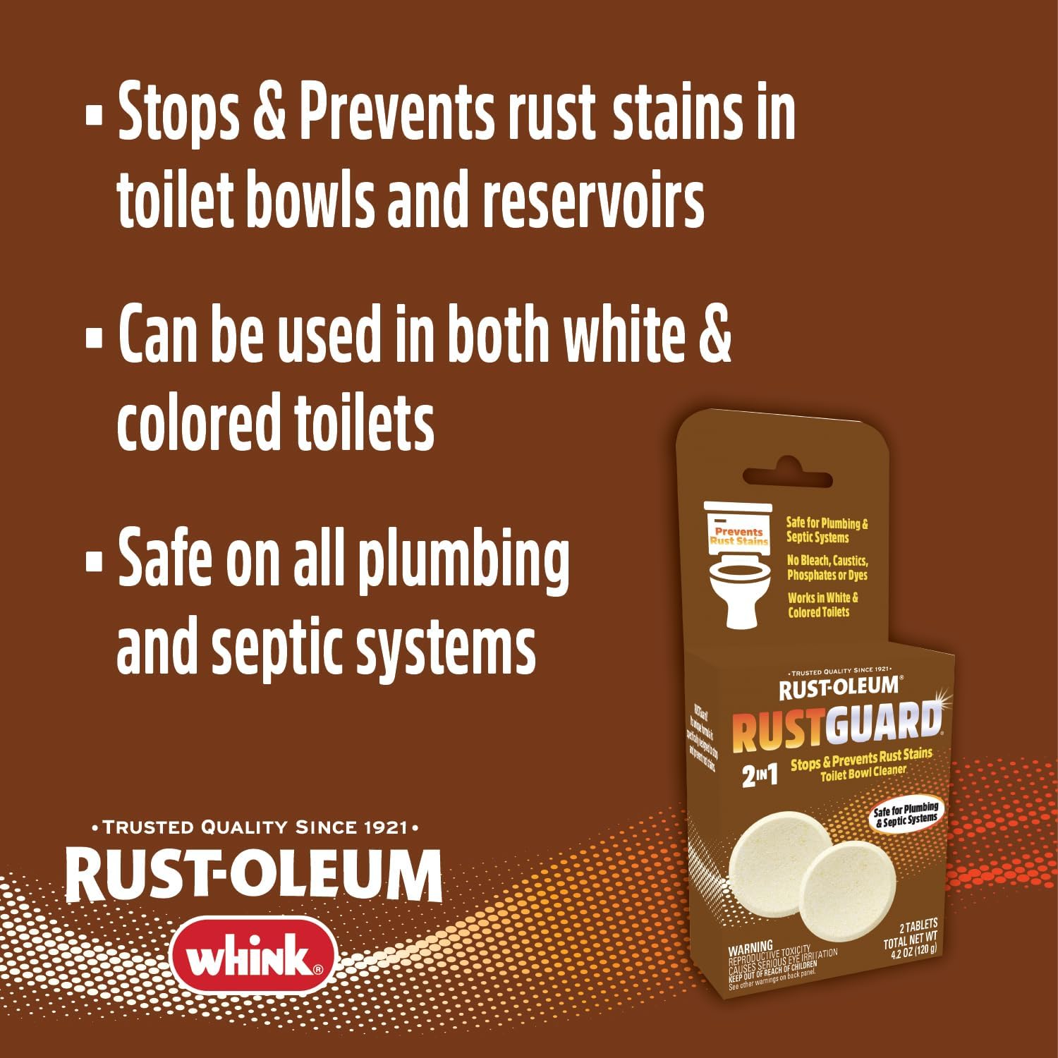 Rust-Oleum RustGuard Rust Stain Remover 2 Tablet Box