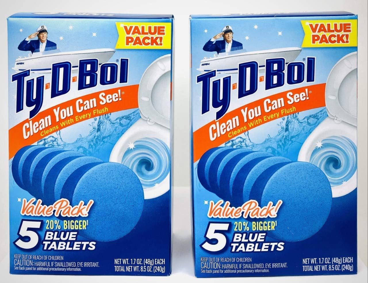 GOV Ty D BOL Toilet Cleaning Tablets Blue Spruce Scent 10 Tabs