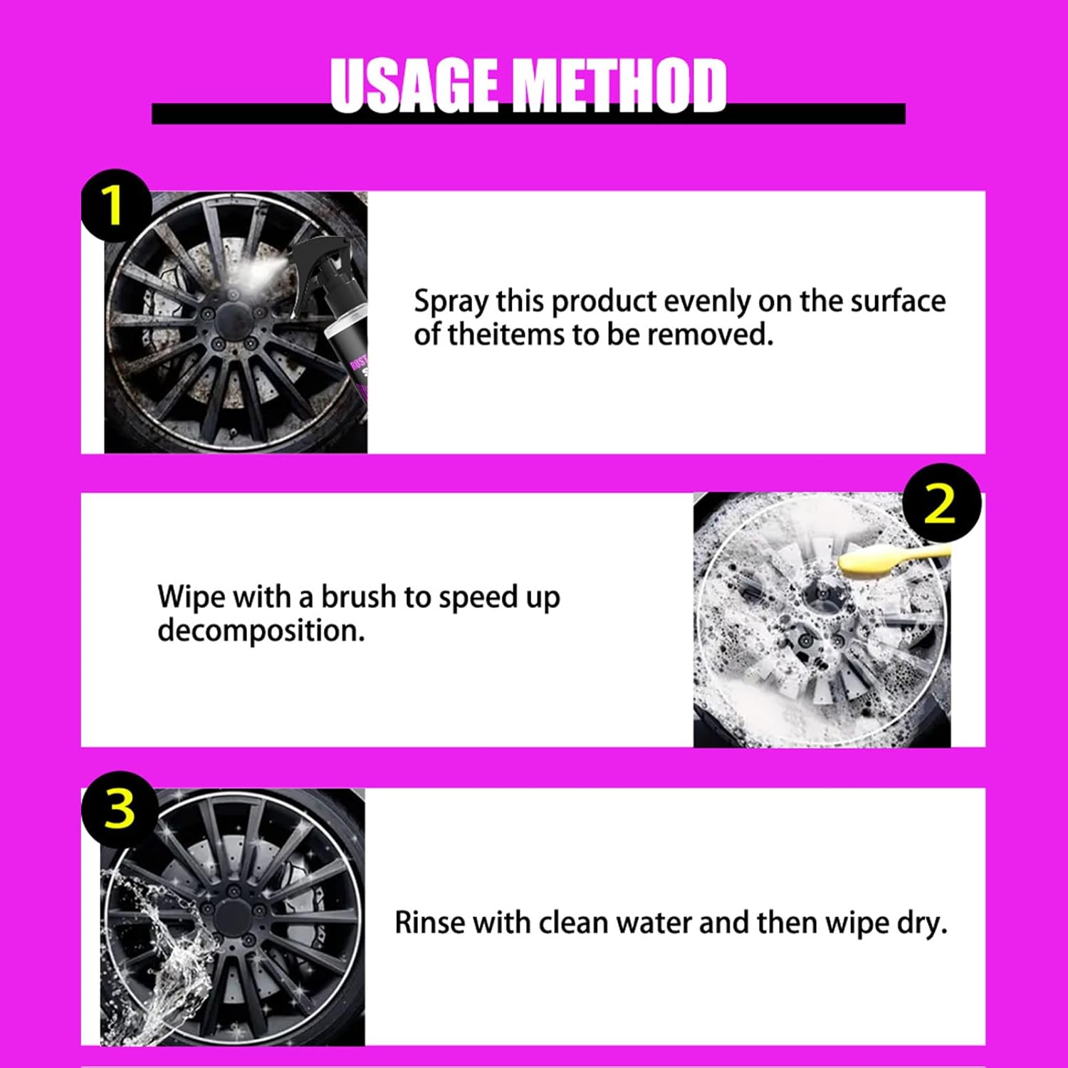 Car Iron Powder Remover for Tires and Tools