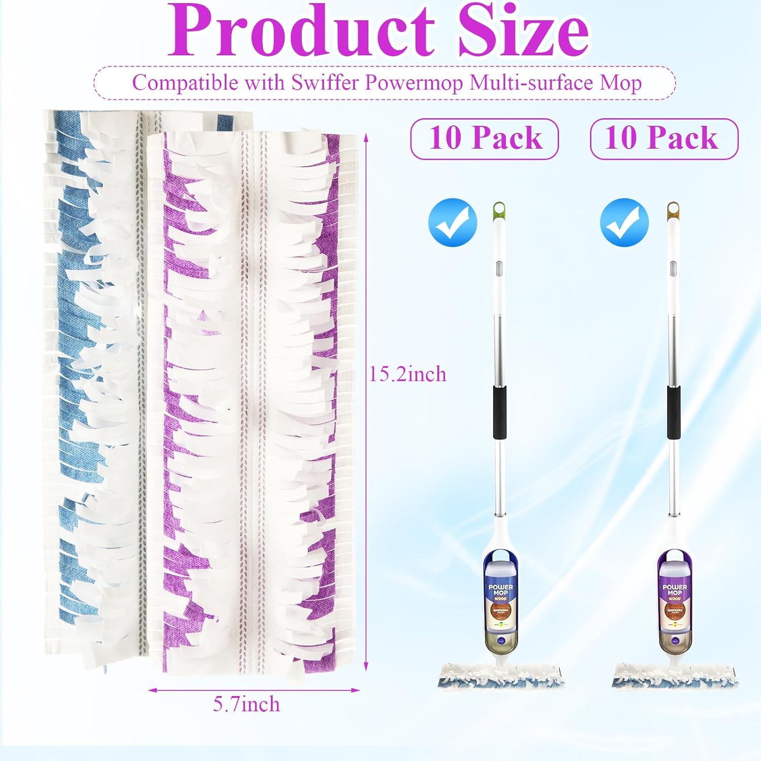 YAYODS 20 Pack Swiffer Power Mop Refills 1