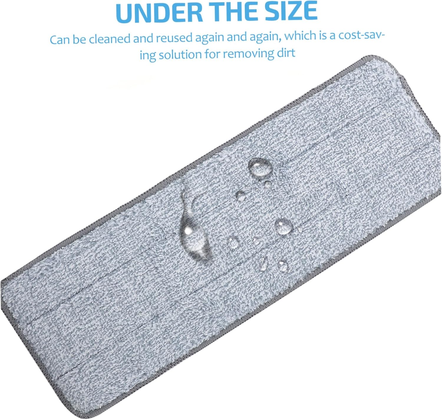 Ipetboom Mop Pads 2 Pack Washable Cleaning Pads for Hard Floors