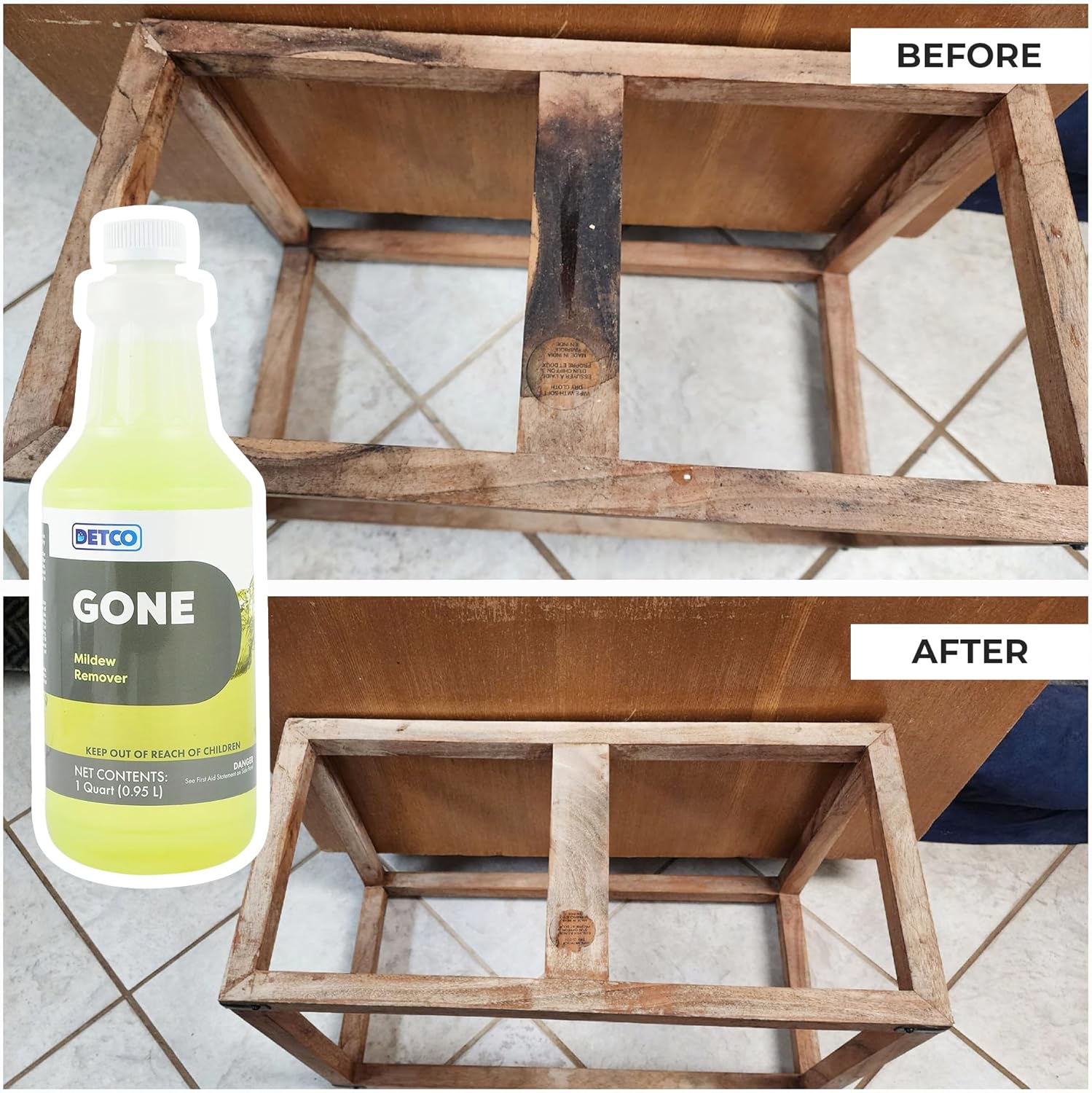 Detco GONE Mold Mildew Remover 1-Quart Spray