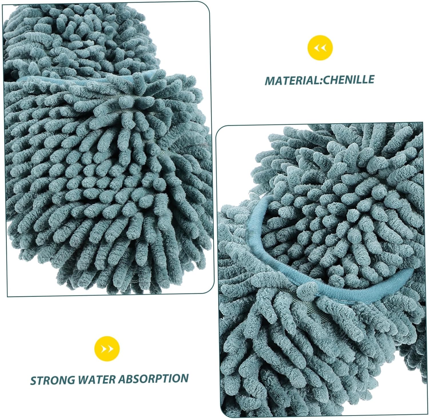 Fluffy Reusable Mopping Slippers for Women