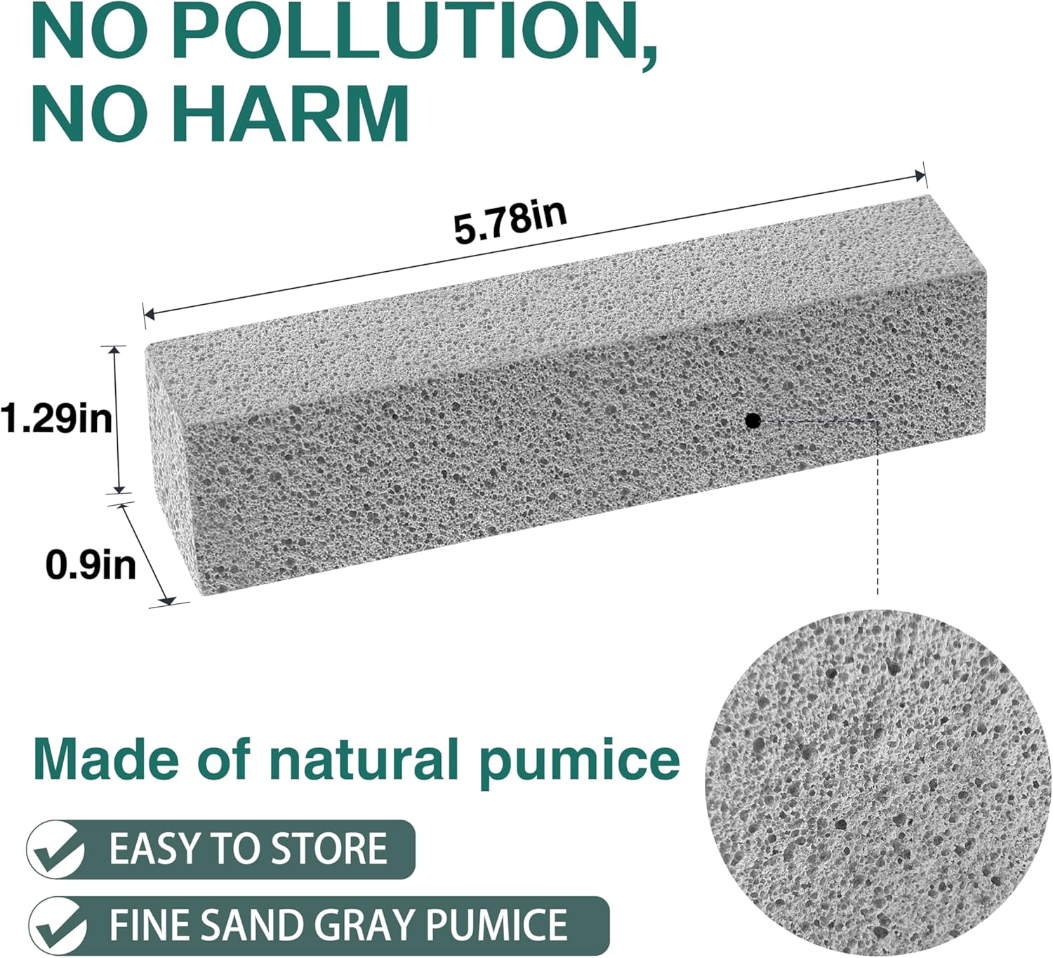 Melfluo 6 Pack Pumice Stone Toilet Cleaner