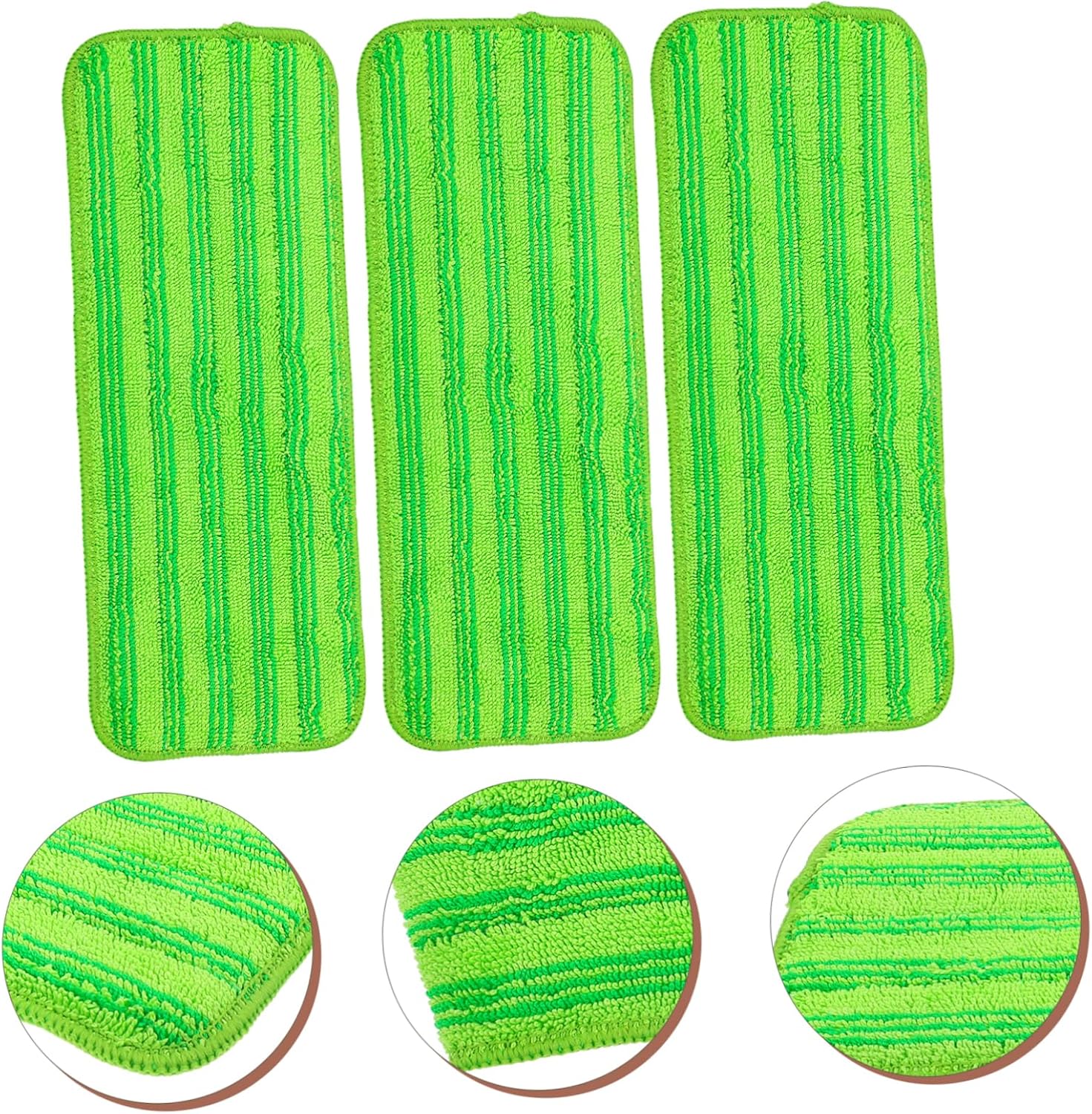 3pcs Reusable Microfiber Mop Refill Pads for Hardwood and Tile Floors