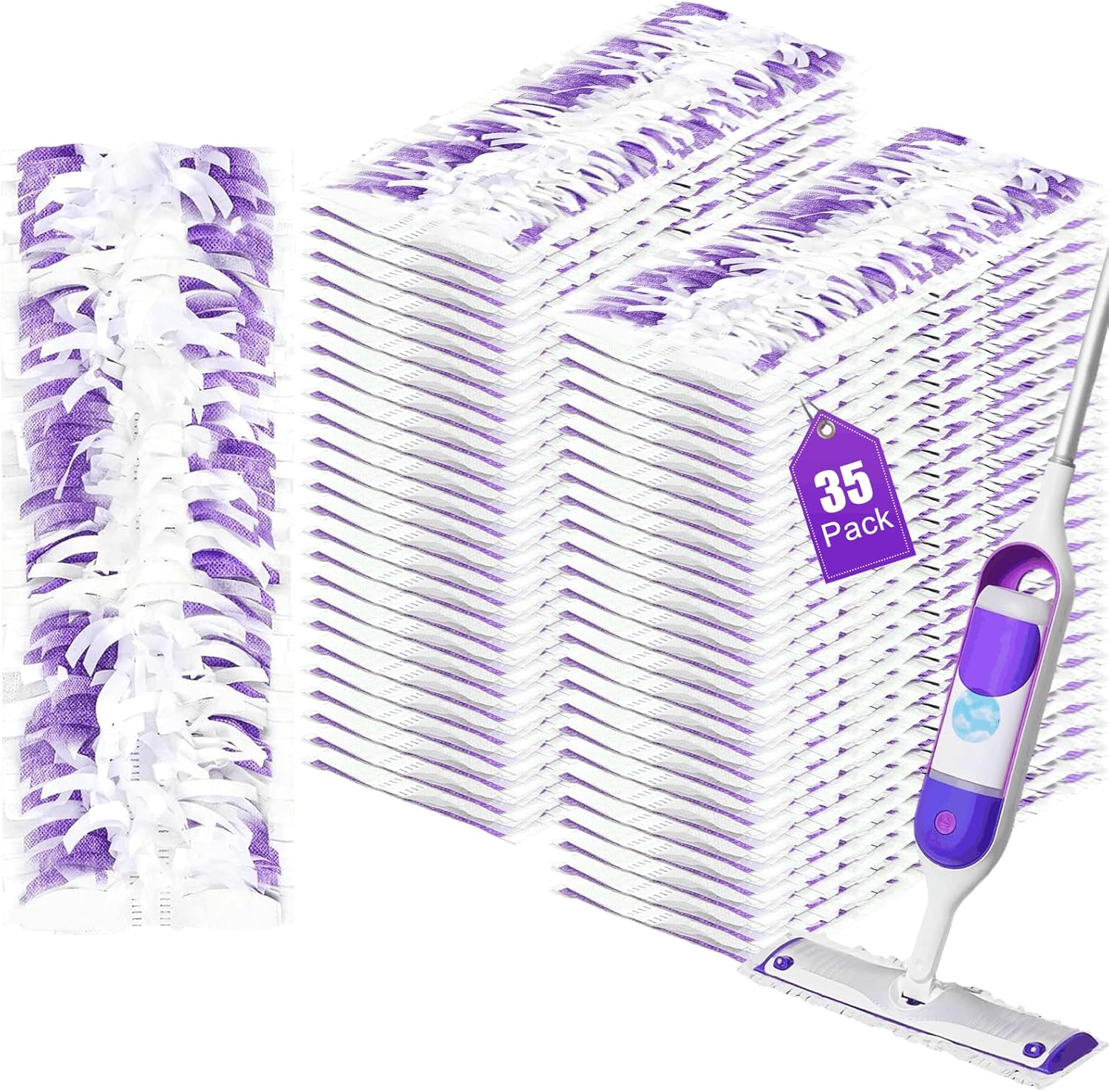 35 Pack AntePow Disposable Refills for Swiffer Power Mop
