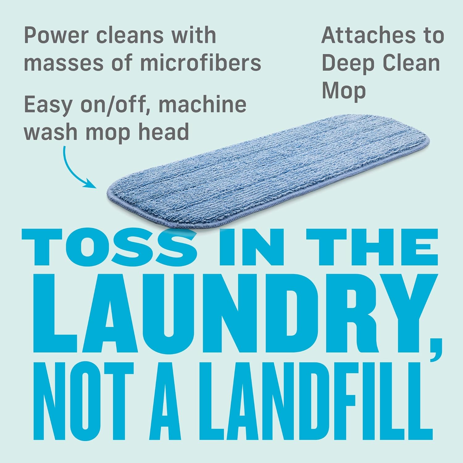 E-Cloth Deep Clean Microfiber Mop Heads 2 Pack