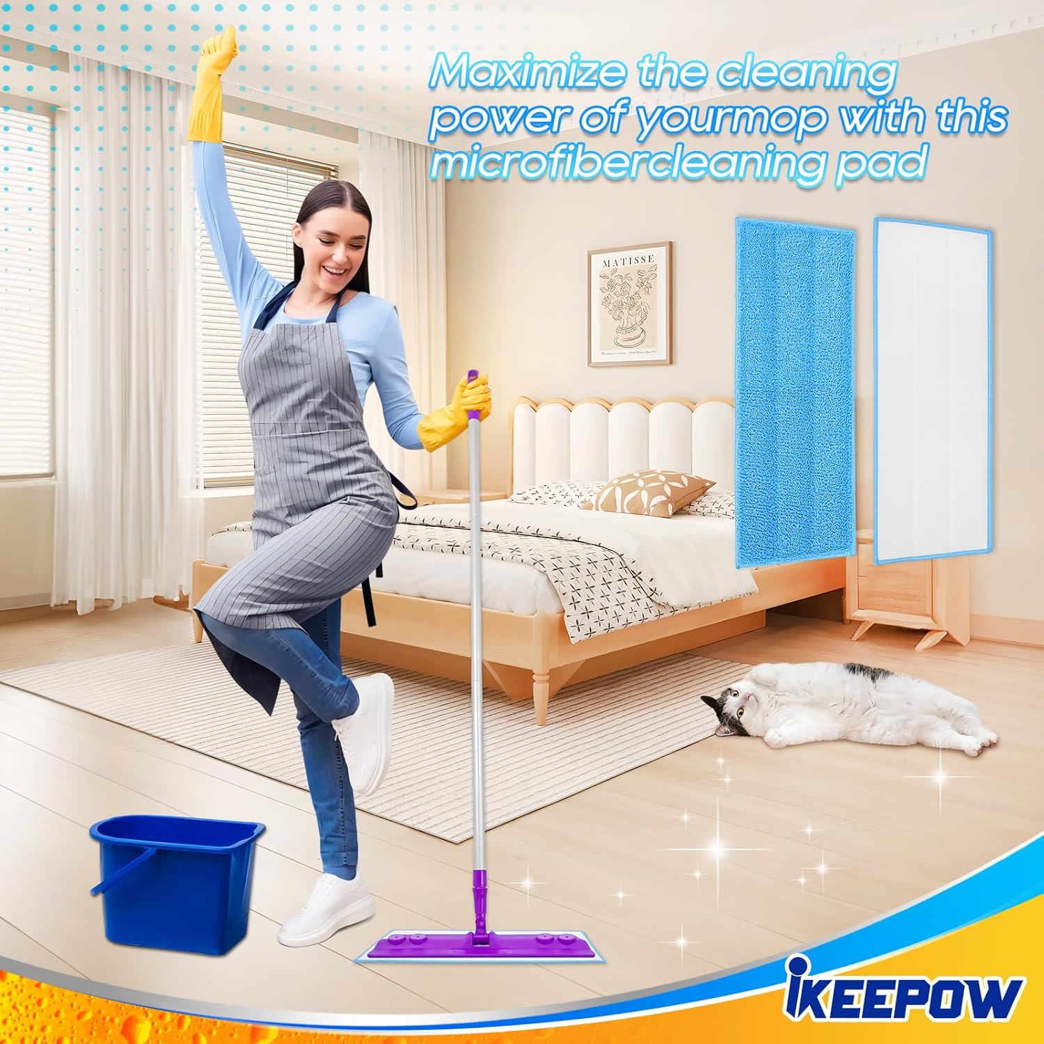 4 Pack Reusable Microfiber Mop Pads for Rejuvenate Machines 1
