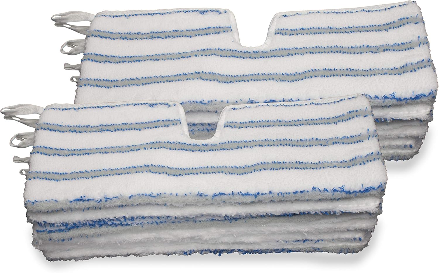 LTWHOME Dual-Sided Microfiber Scrub Mop Pads - Pack of 12