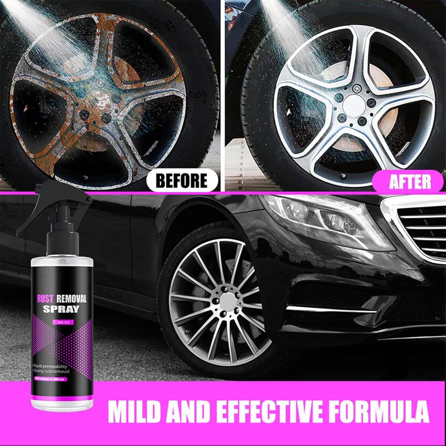Car Iron Powder Remover for Tires and Tools