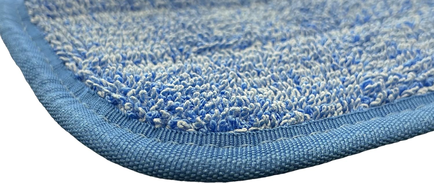 18 Microfiber Mop Pads - Hook and Loop Washable 12 Pack