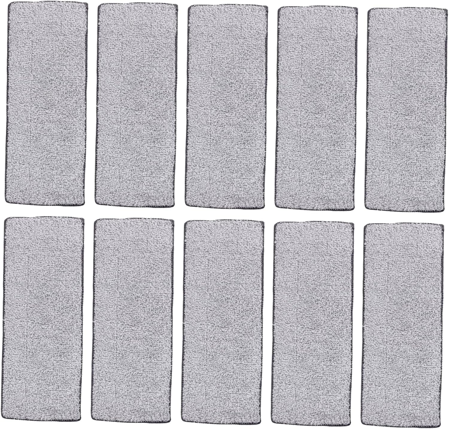 10pcs Reusable Microfiber Mop Pads for Hardwood Floors