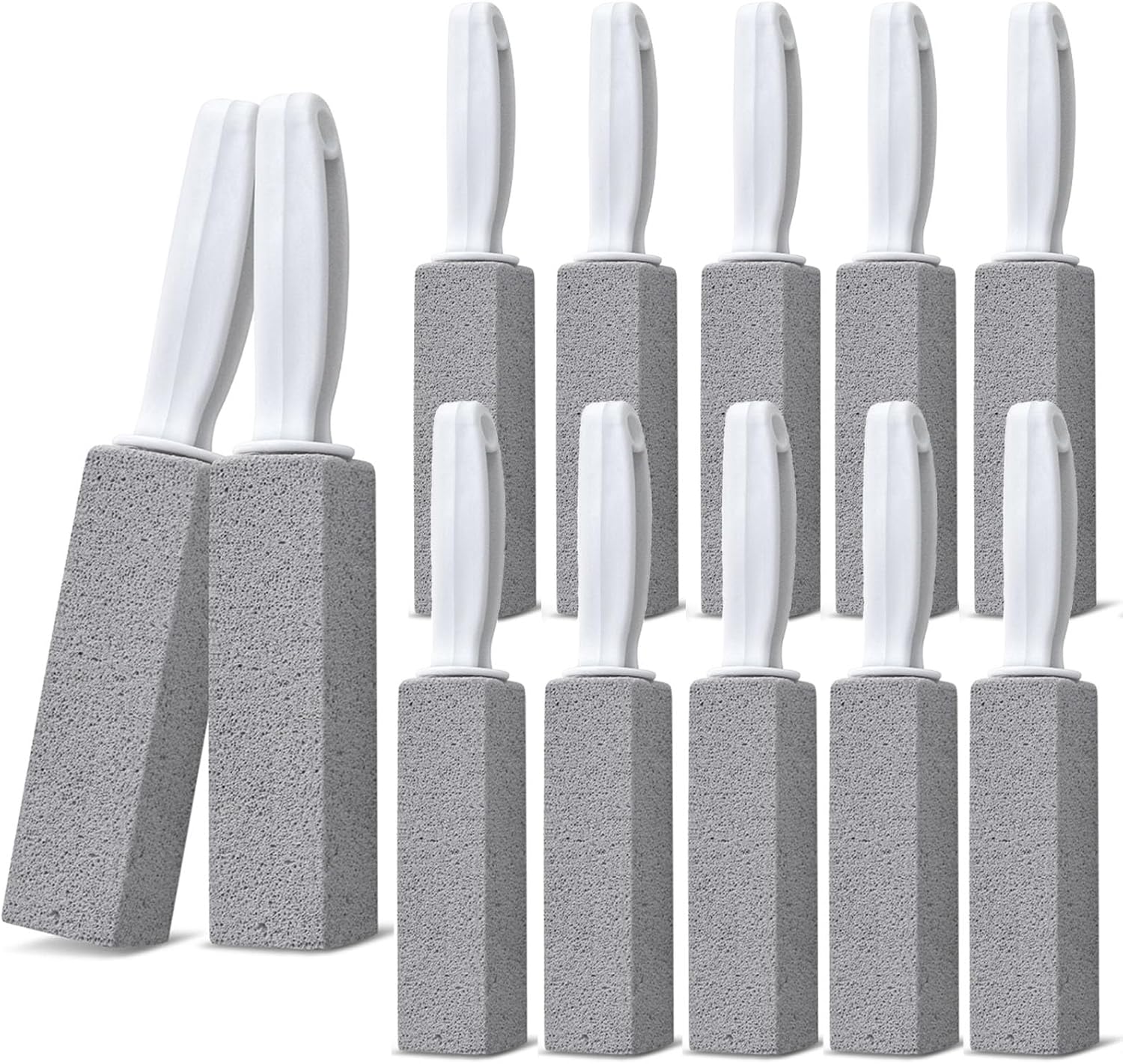 Emycool Pumice Stone Toilet Cleaner 12-Pack with Handle
