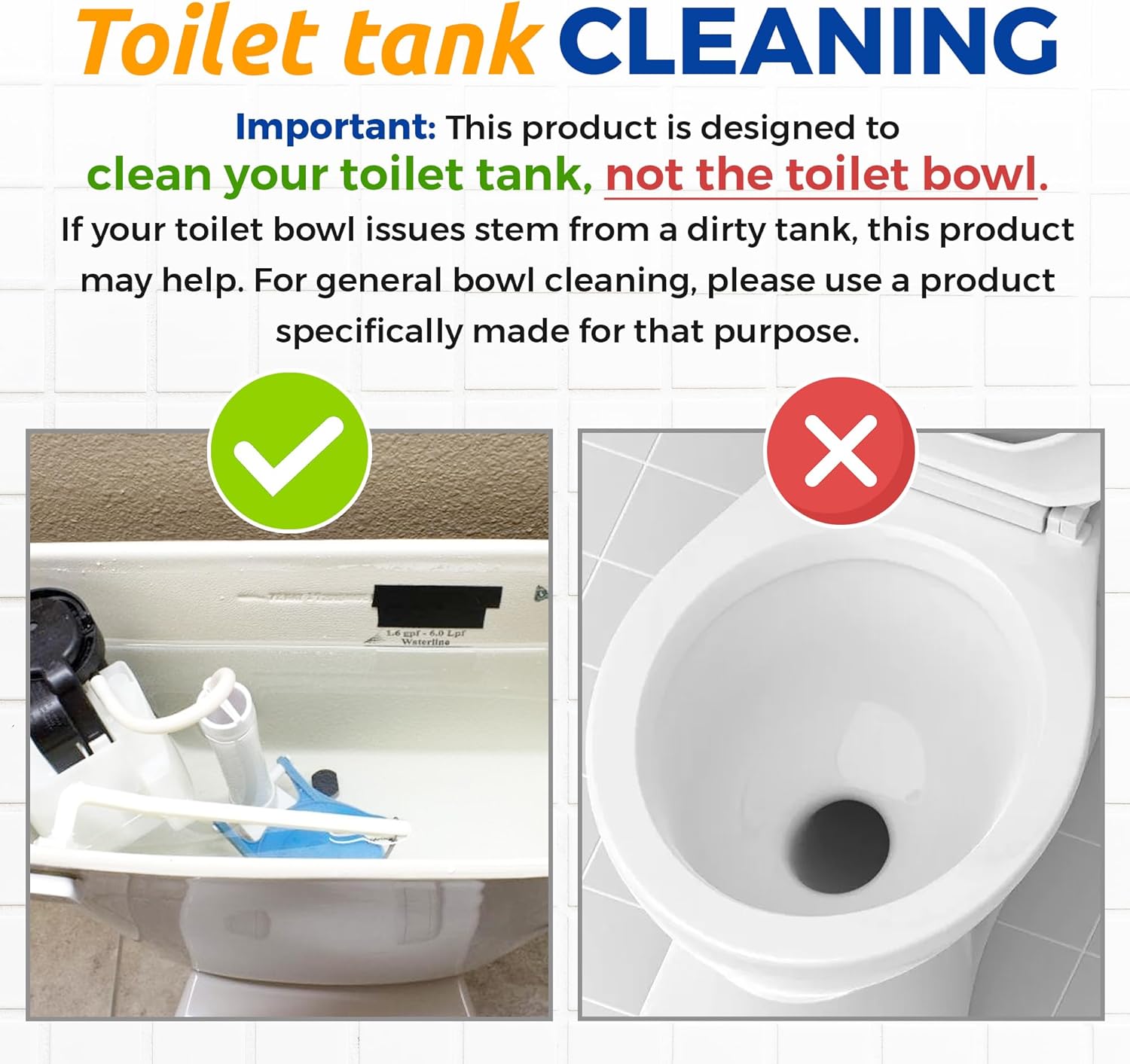 Bastion Toilet Tank Cleaner - 6 x 8oz Single Use Packets