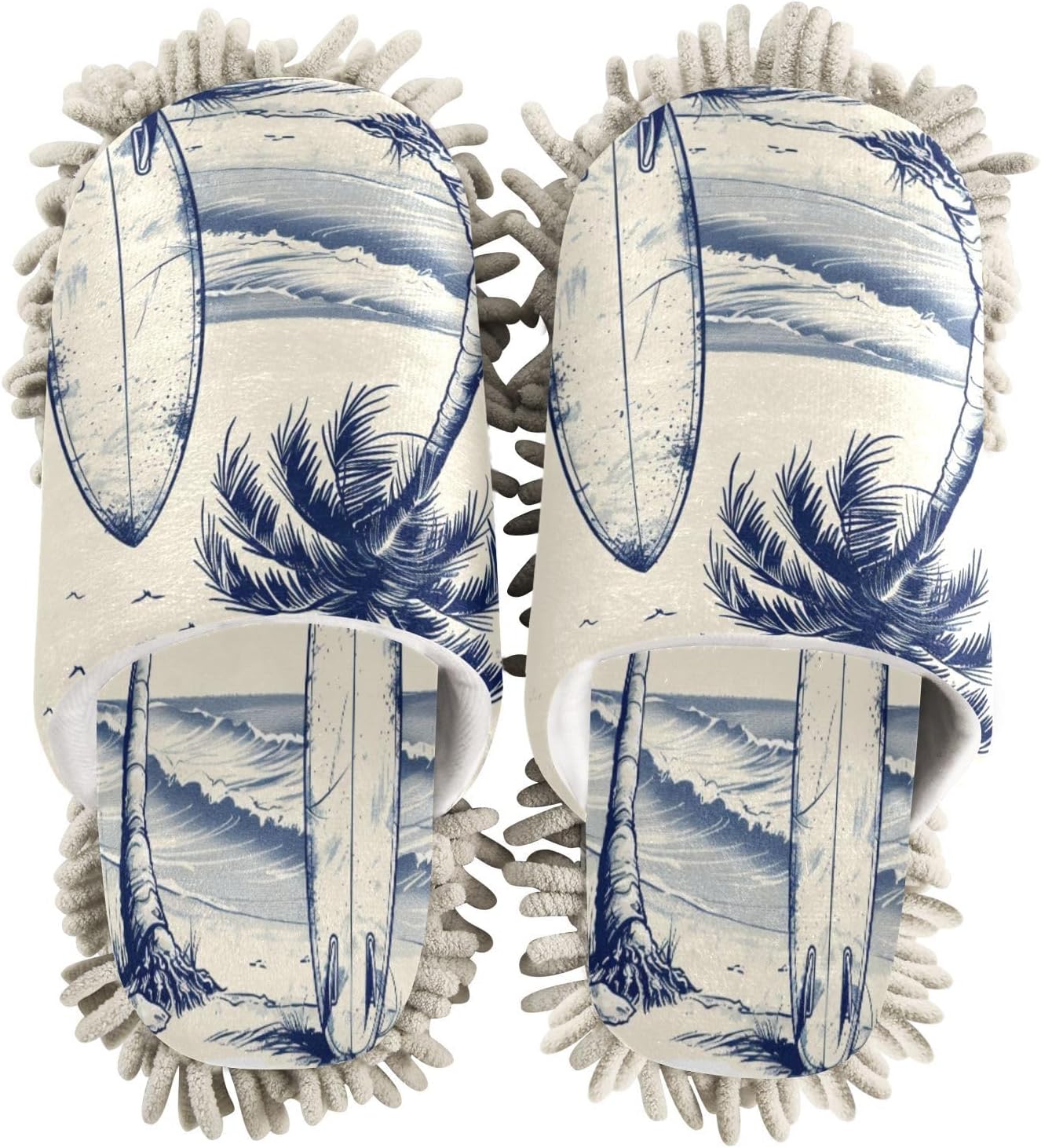 FLildon Microfiber Mop Slippers for Kitchen Floor Cleaning