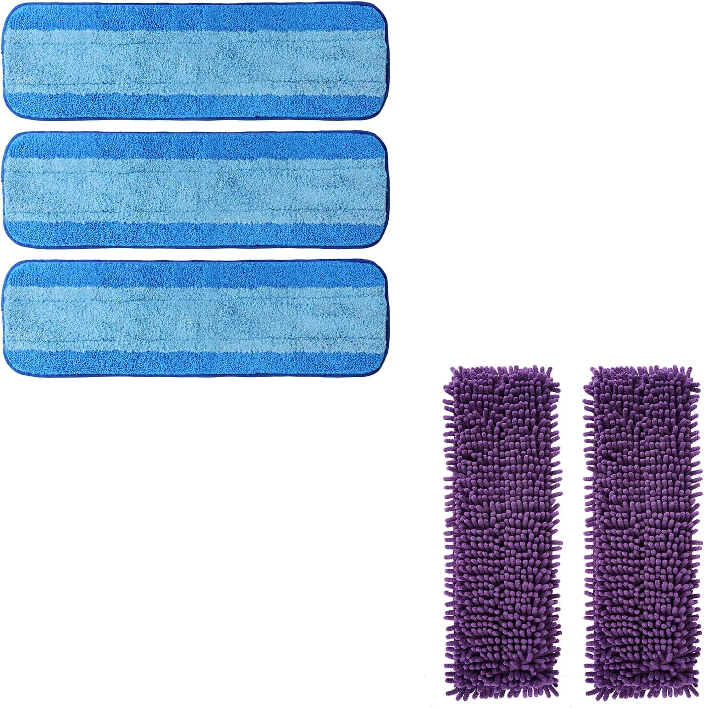 5 Pack Reusable Microfiber Mop Pads for Bona Mop