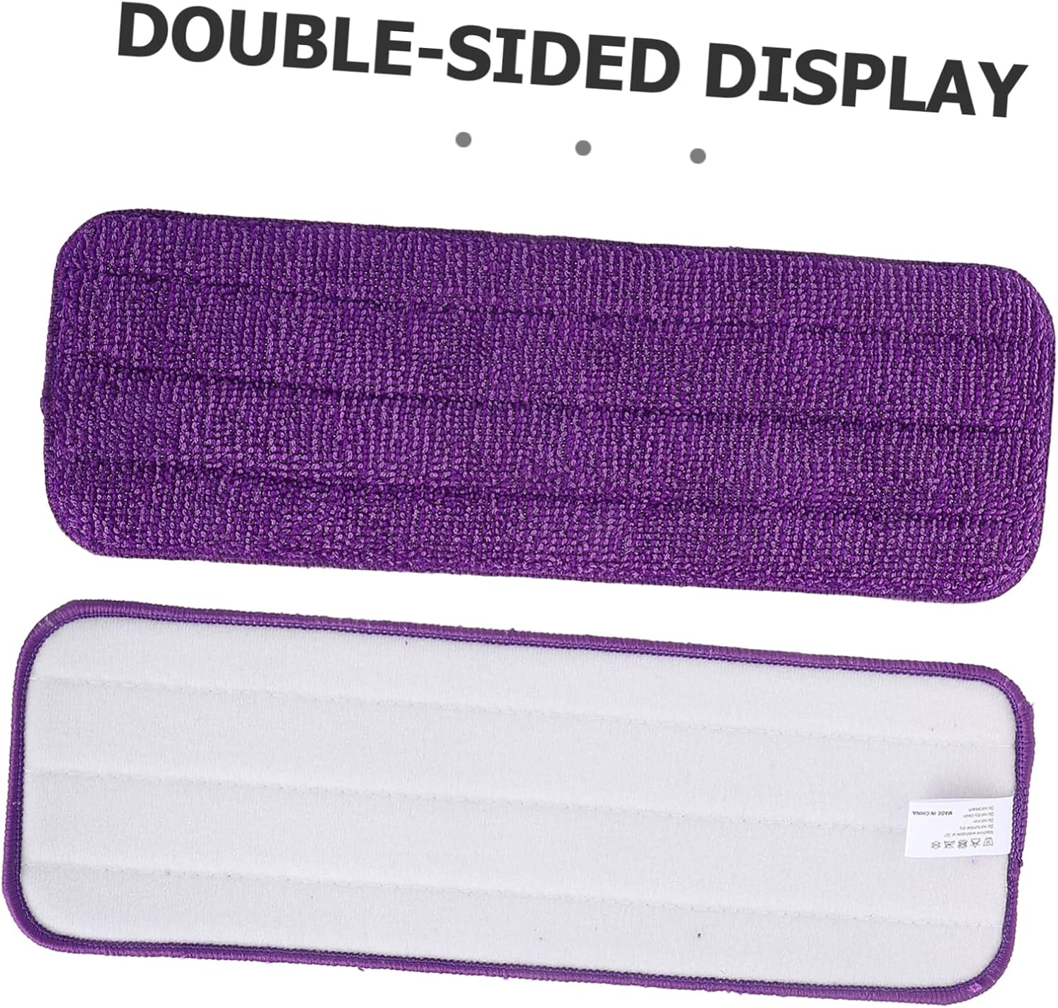 Minkissy 2Pcs Reusable Microfiber Mop Pads - High Absorbent Floor Cleaning Refills