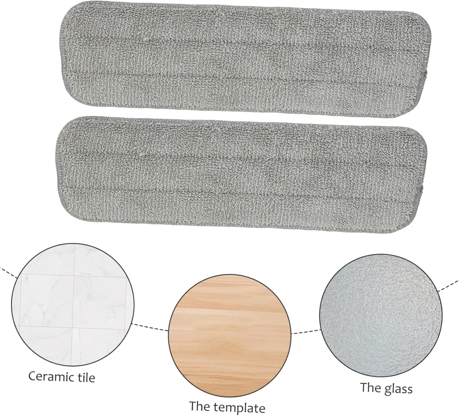 5Pcs Spray Mop Pads Washable Replacement Mop Heads
