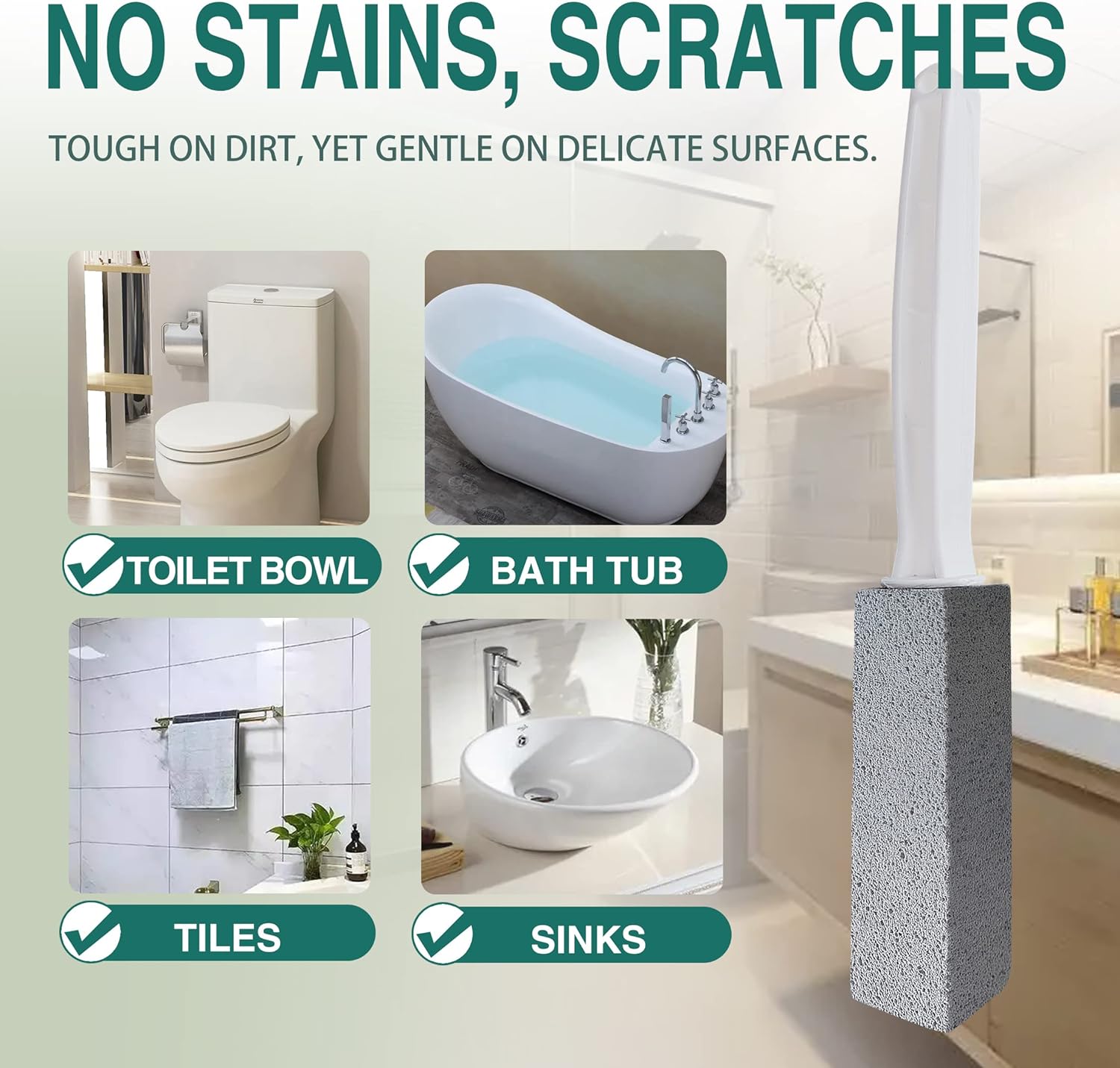 Melfluo Pumice Stone for Toilet Cleaning