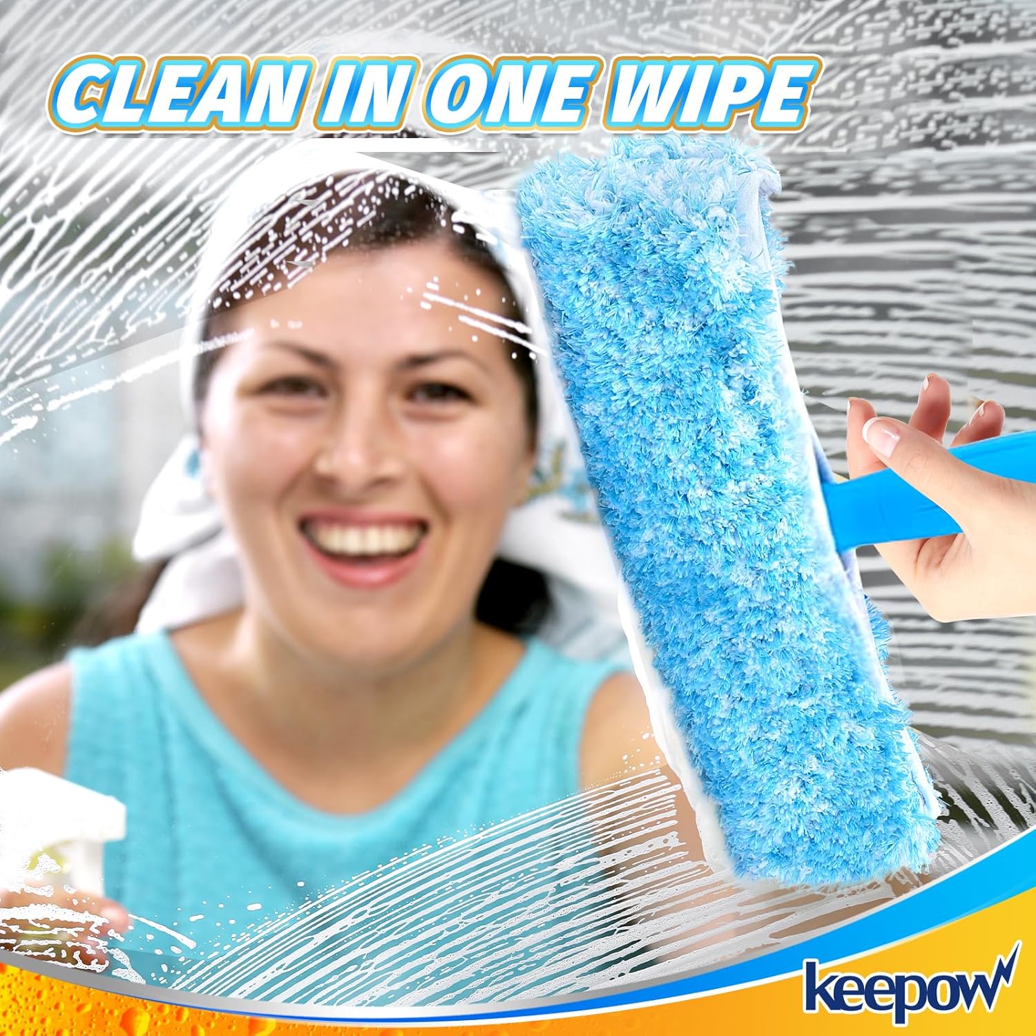 KEEPOW 10 Inch 4 Pack Microfiber Replacement Pads