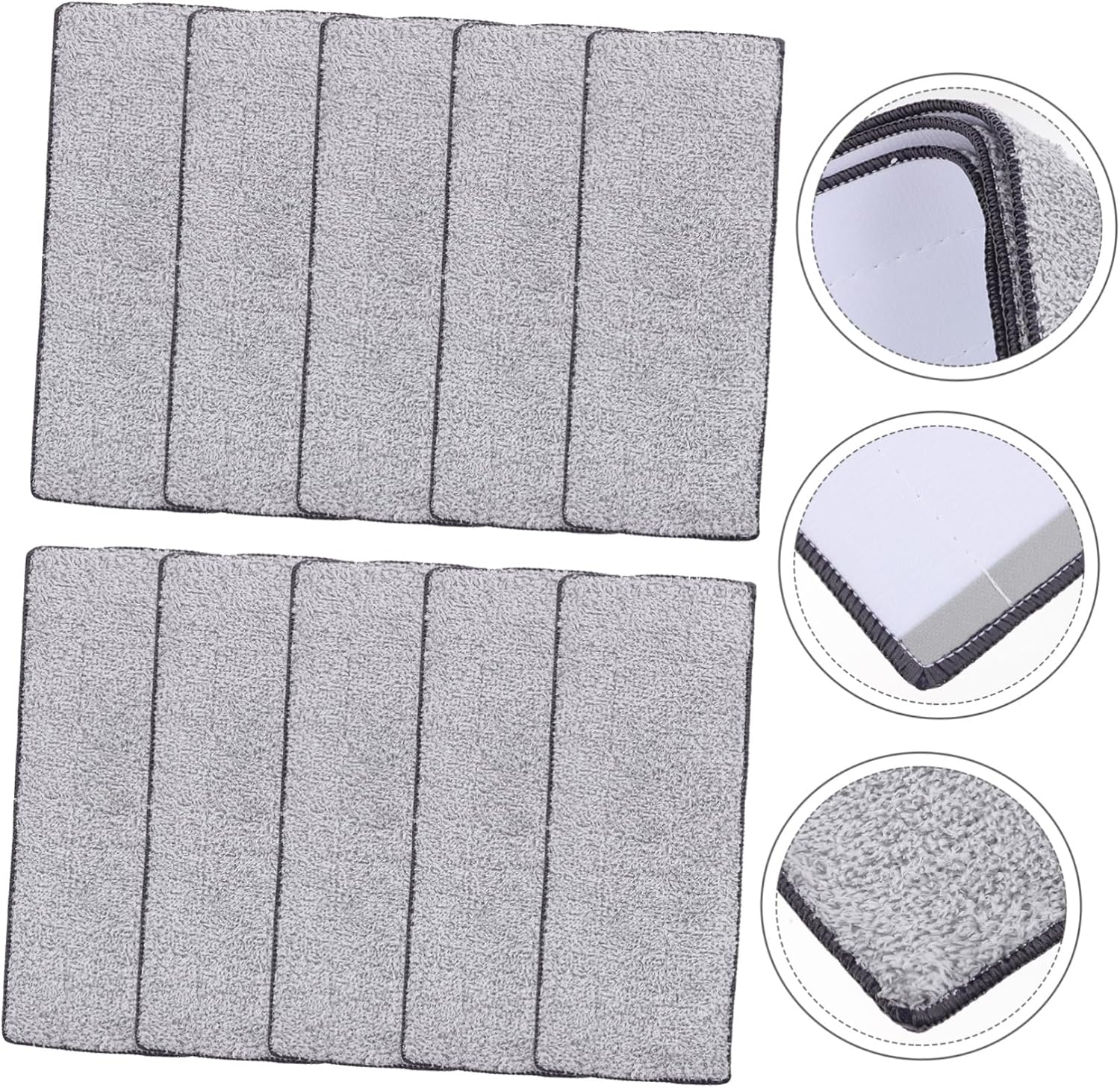 10PCS Mop Self-Squeeze Replacement Pads